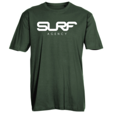 T-shirt merchandise green front